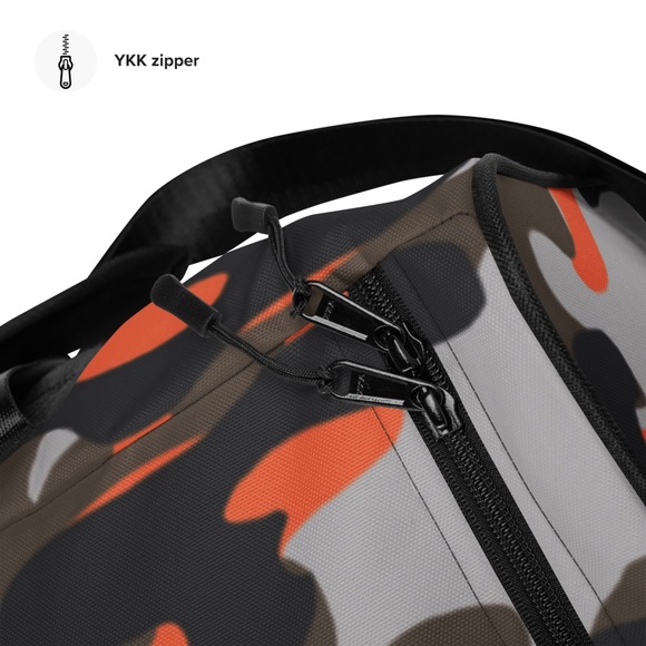 Orange camo duffel bag - Picture 9 of 16